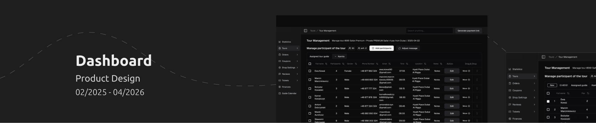 TwoContinents Dashboard